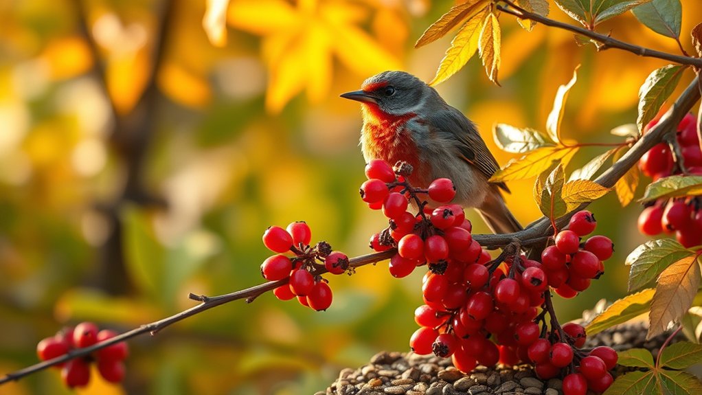 bird diets change seasonally