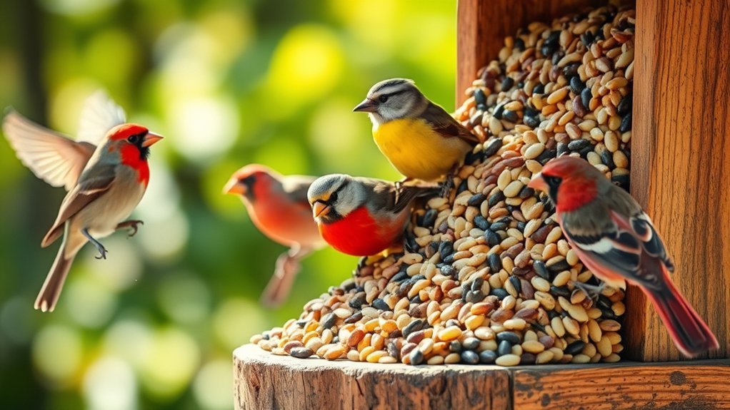choosing bird food seasonally