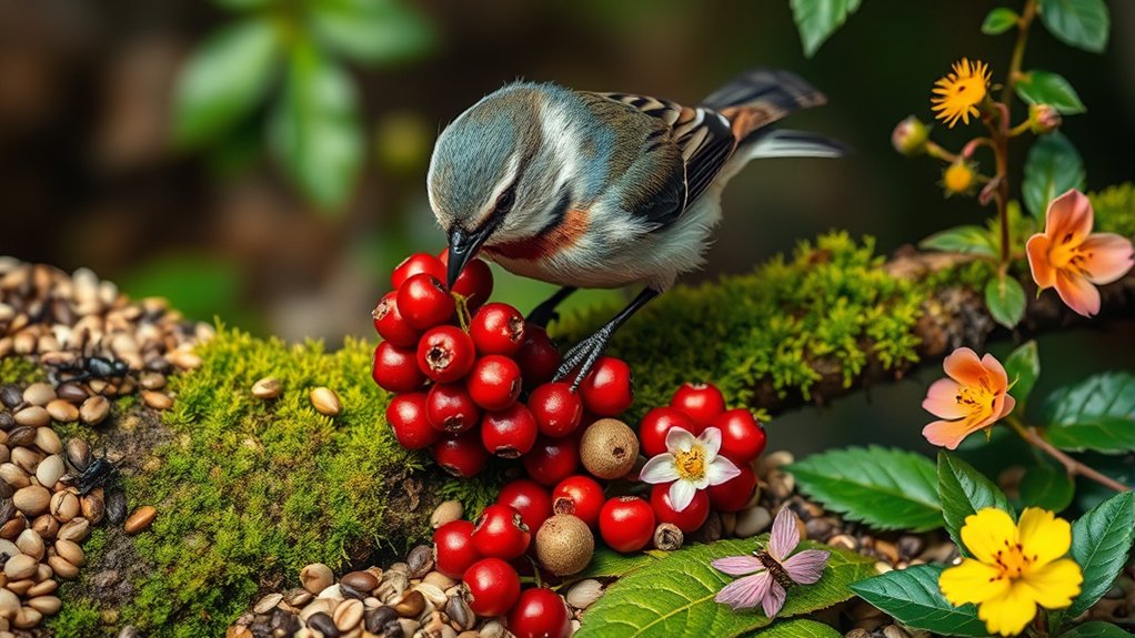 seasonal dietary adaptations in birds