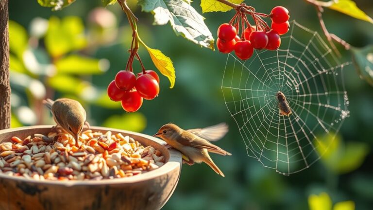 small birds three foods